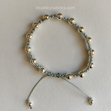 Load image into Gallery viewer, Gray friendship bracelet

